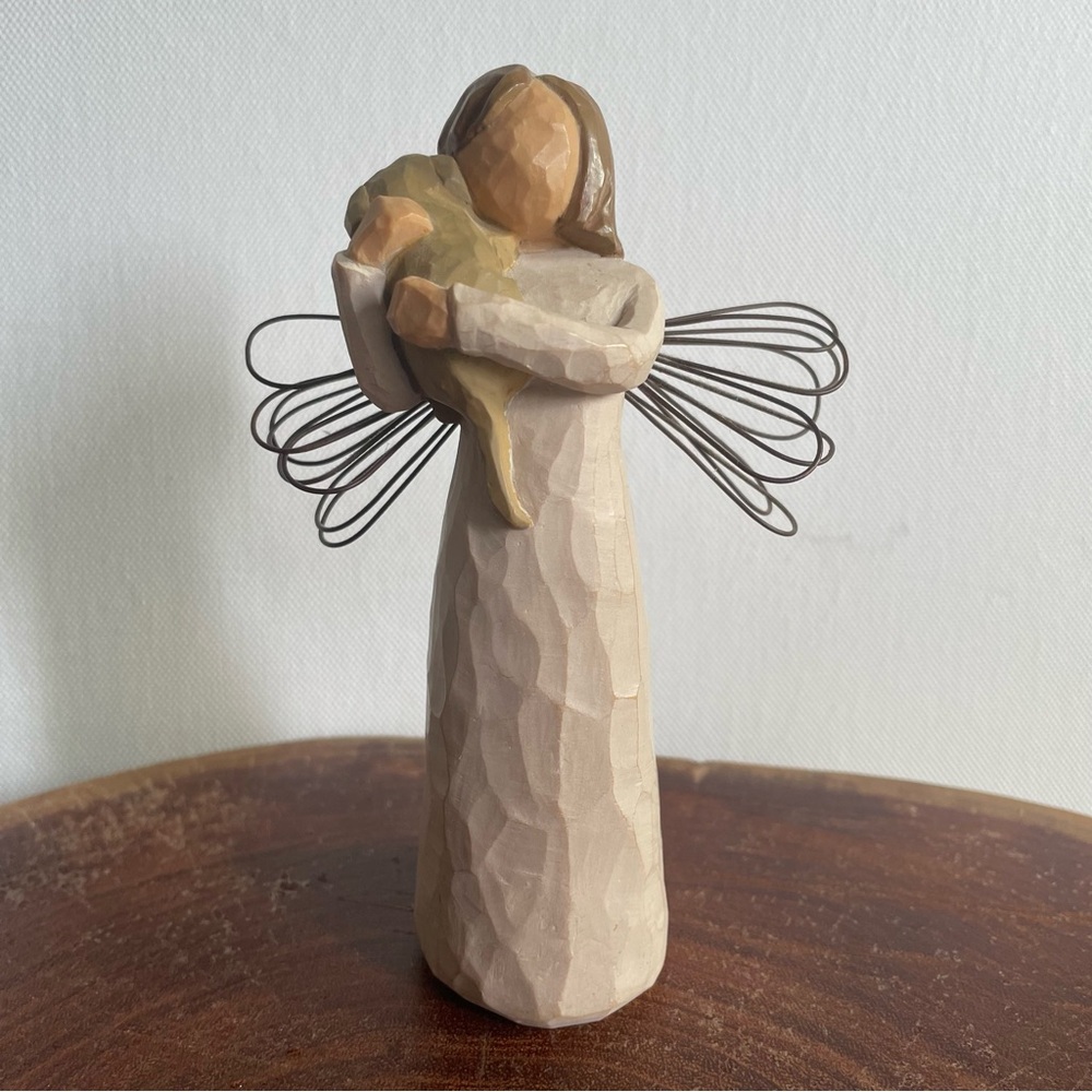 Willow Tree figurine Angel Friendship Lordi Demdaco puppy yellow lab - Picture 2 of 10